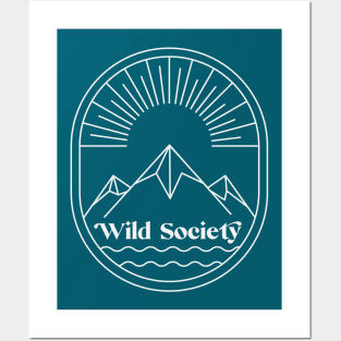 Wild Society Mountains Posters and Art